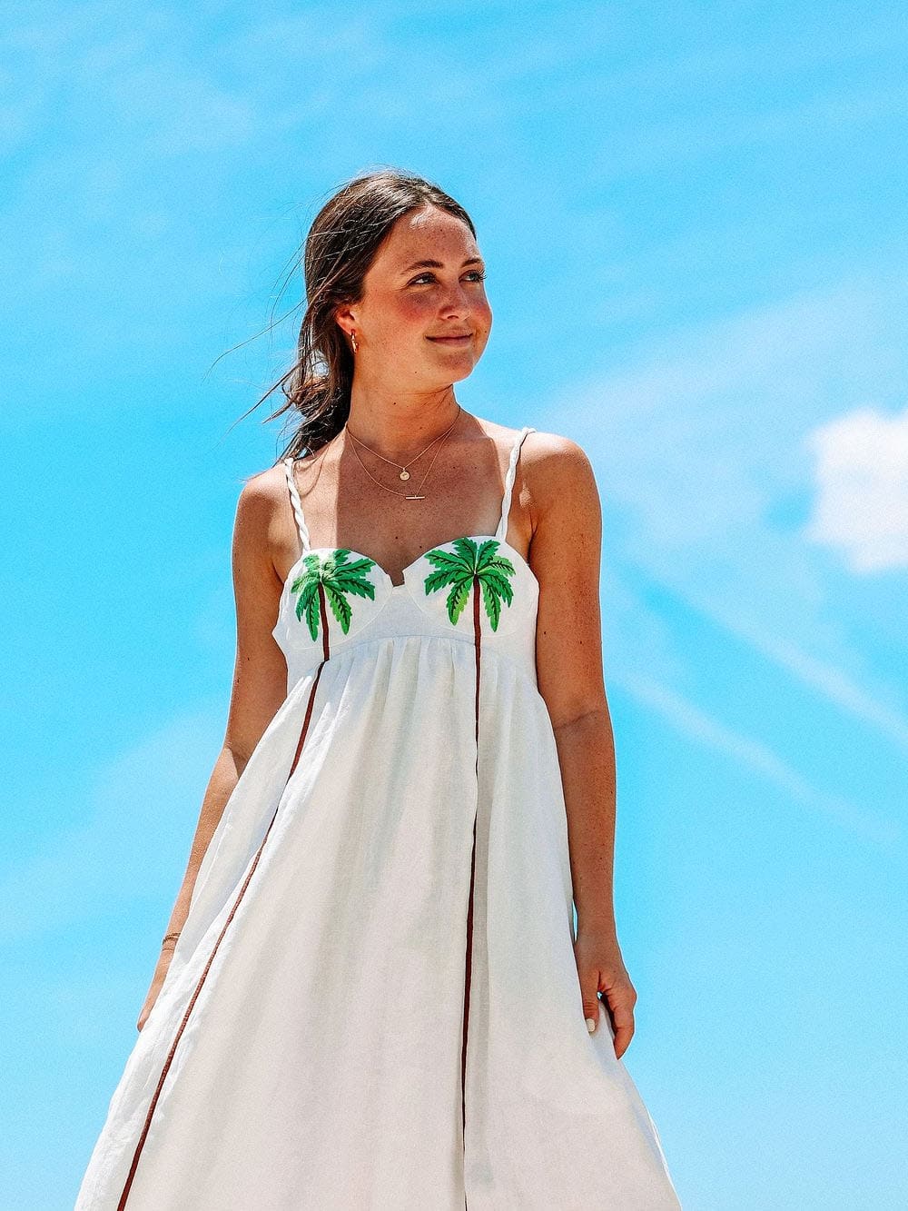 Rengarenga Palm Oasis Slip Dress