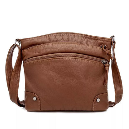 Leather Shoulder Bag 1+1 FREE