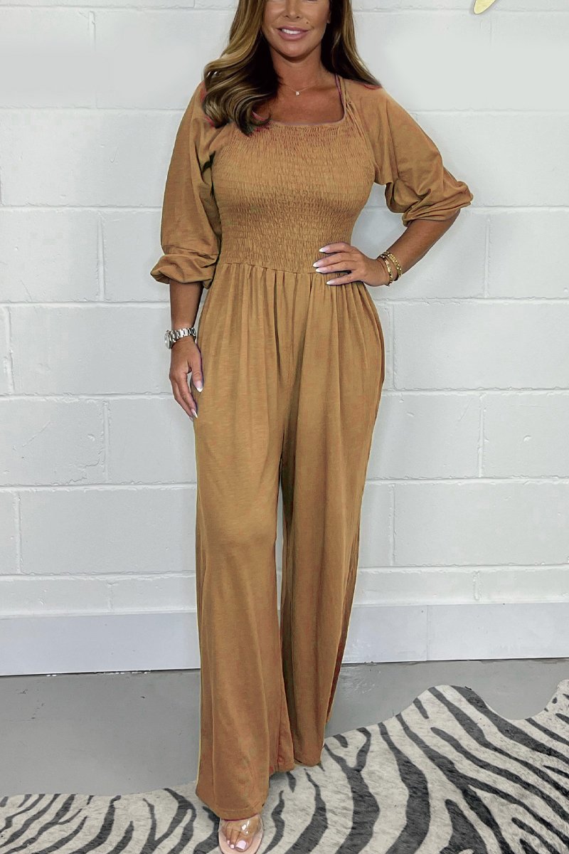 Phoebe Casual Solid Color Jumpsuit