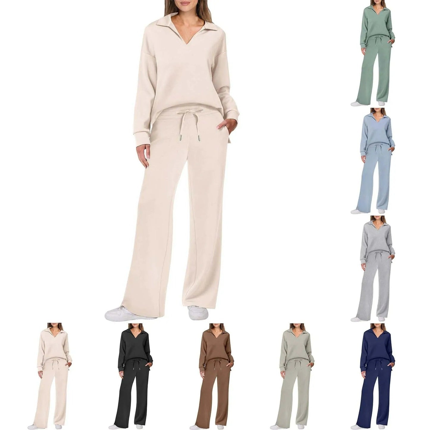 Diana Casual Long Sleeve Sweatsuits Sets